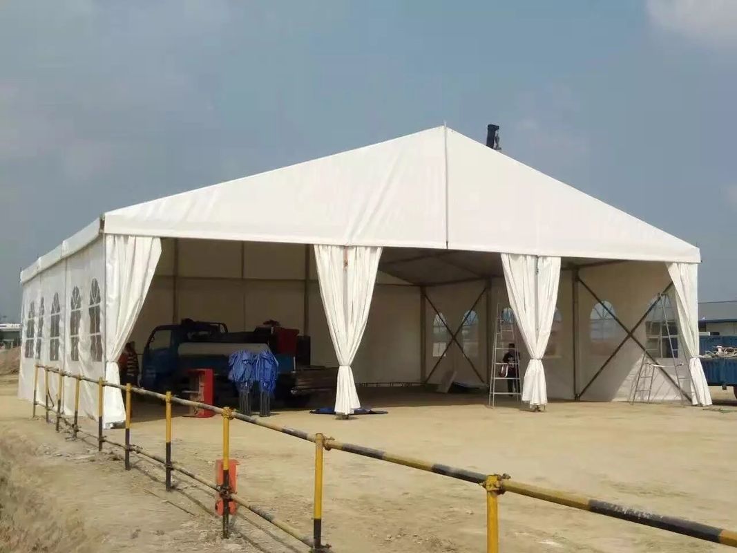 কাস্টমাইজড আকার অ্যালুমিনিয়াম ফ্রেম পিভিসি আবরণ / সংগ্রহস্থল জন্য বহিরঙ্গন তাঁবু