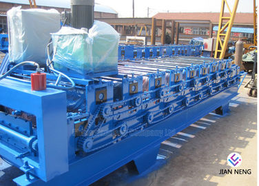 Two Waves Steel Double Deck Roll Forming Machine With Steel Plate Structure